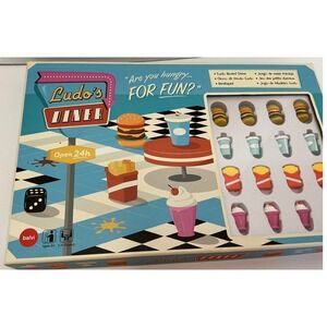 Balvi Ludo's Diner Board Game Retro 50s Style Food‎ Shaped Pieces Family Fun